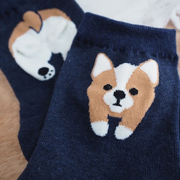 Corgi Print Socks - Picture 2 of 3